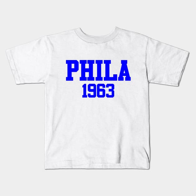 Philadelphia "Phila 1963" Kids T-Shirt by GloopTrekker